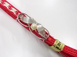 未使用品　パール帯留め　帯締めセット